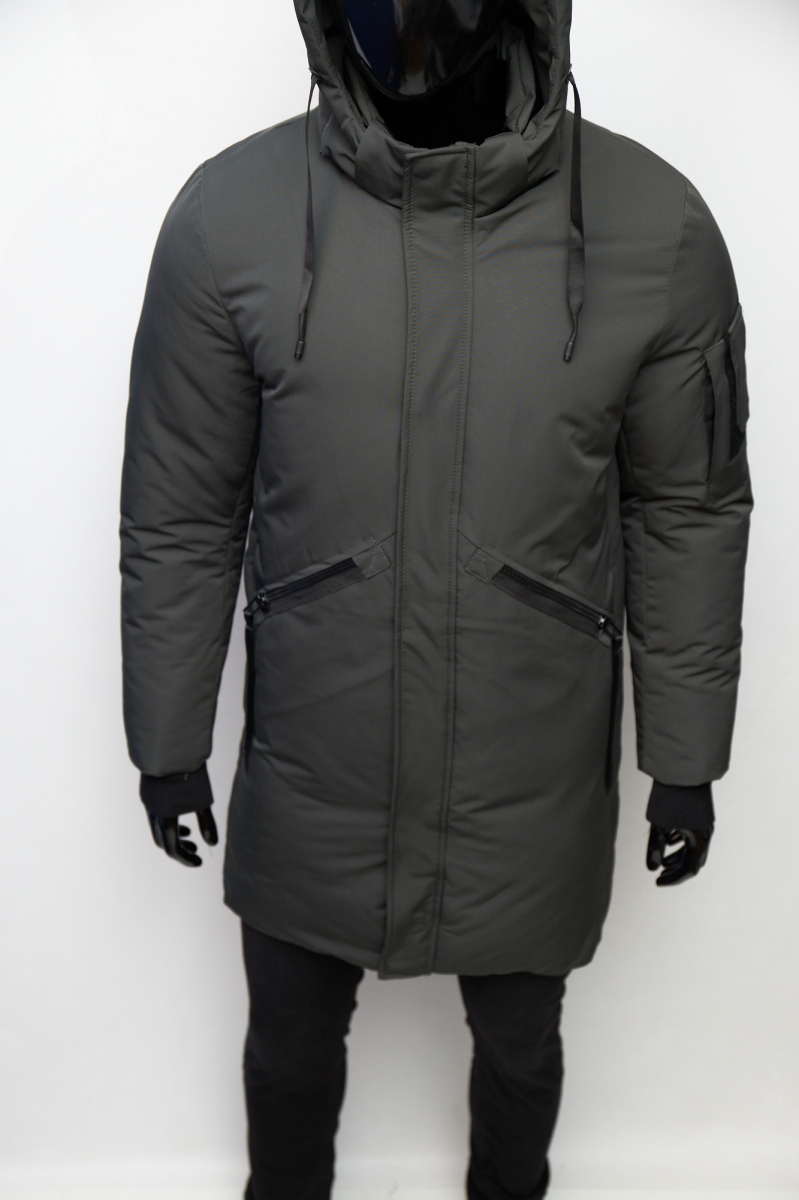 

Куртка мужская удлиненная зимняя PAFAO Softshell GI 978 1 XXL Зеленый