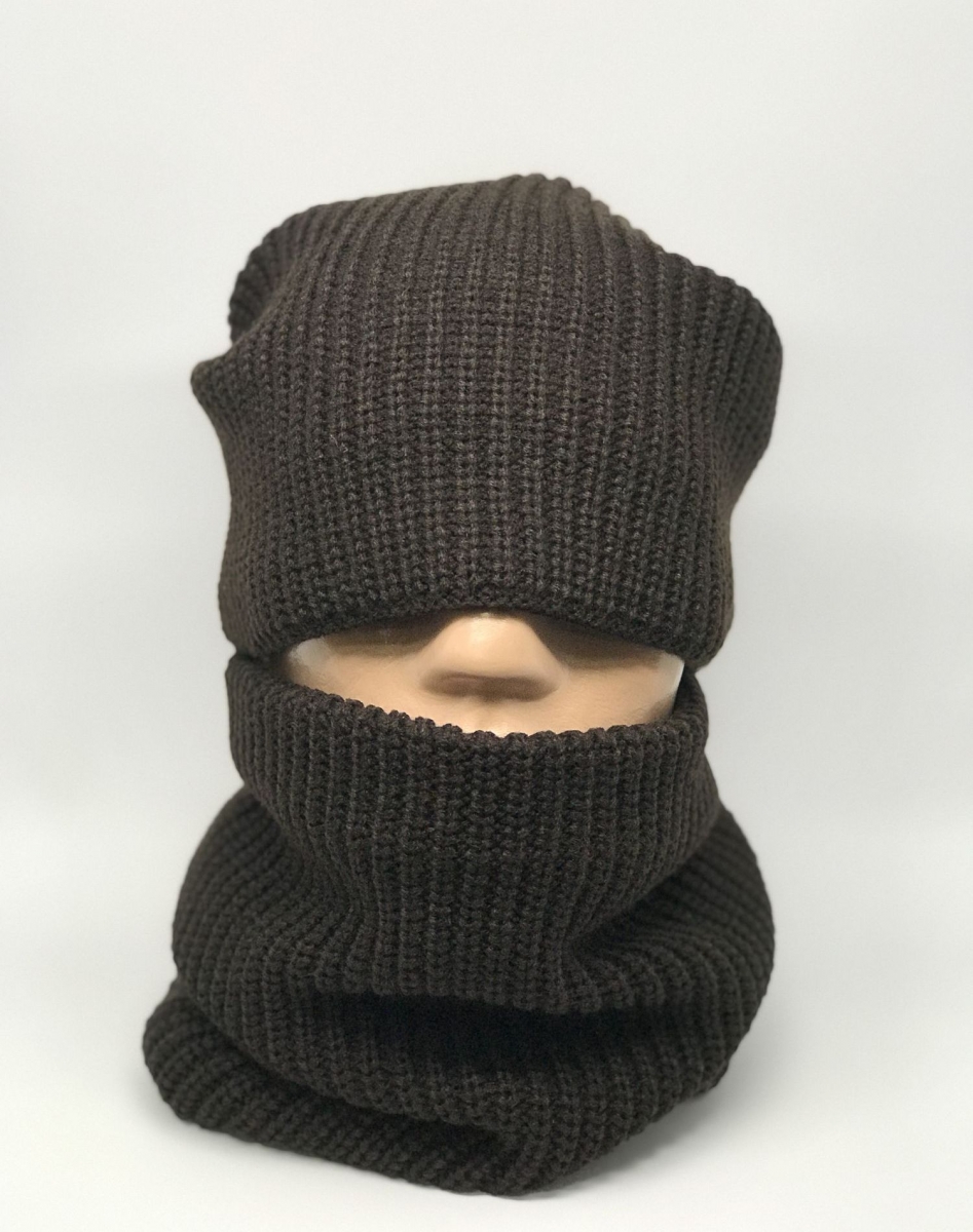 

Комплект шарф снуд и шапка OZZI 139/12 One Size Коричневый
