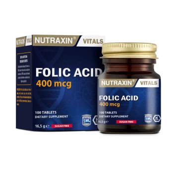 

Диетическая добавка "Фолиева кислота" NUTRAXIN, 100 таблеток