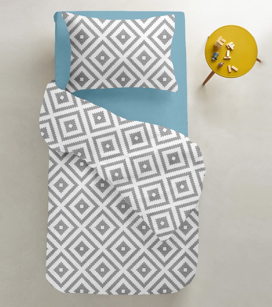 

Комплект постельного белья Cosas Ornament Grey Sky 155х215