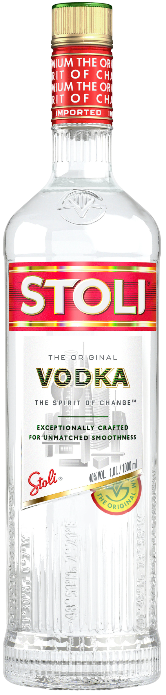 Упаковка горілки Stoli 1 л 40% х 12 шт (14750021000161) — фото 2