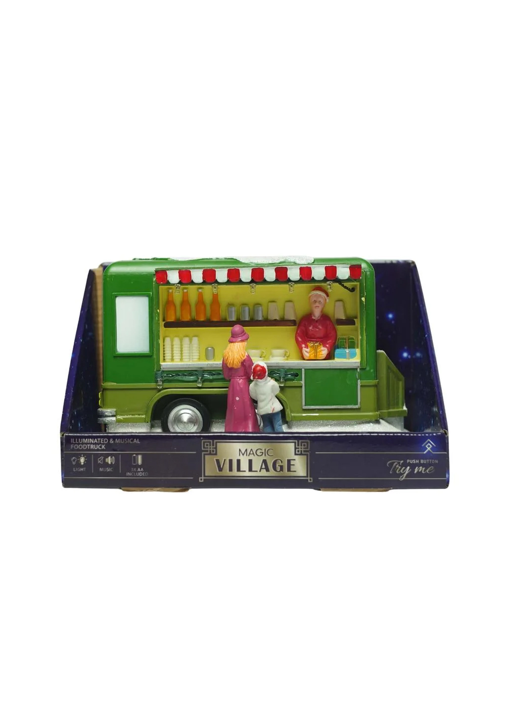 

Декоративная новогодняя фигура Фургон Magic зеленый-разноцветный K23-110271