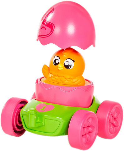 Акція на Развивающая игрушка Tomy "Яркое яйцо" Моя первая машинка с оранжевым цыпленком (T73088-3) від Rozetka UA