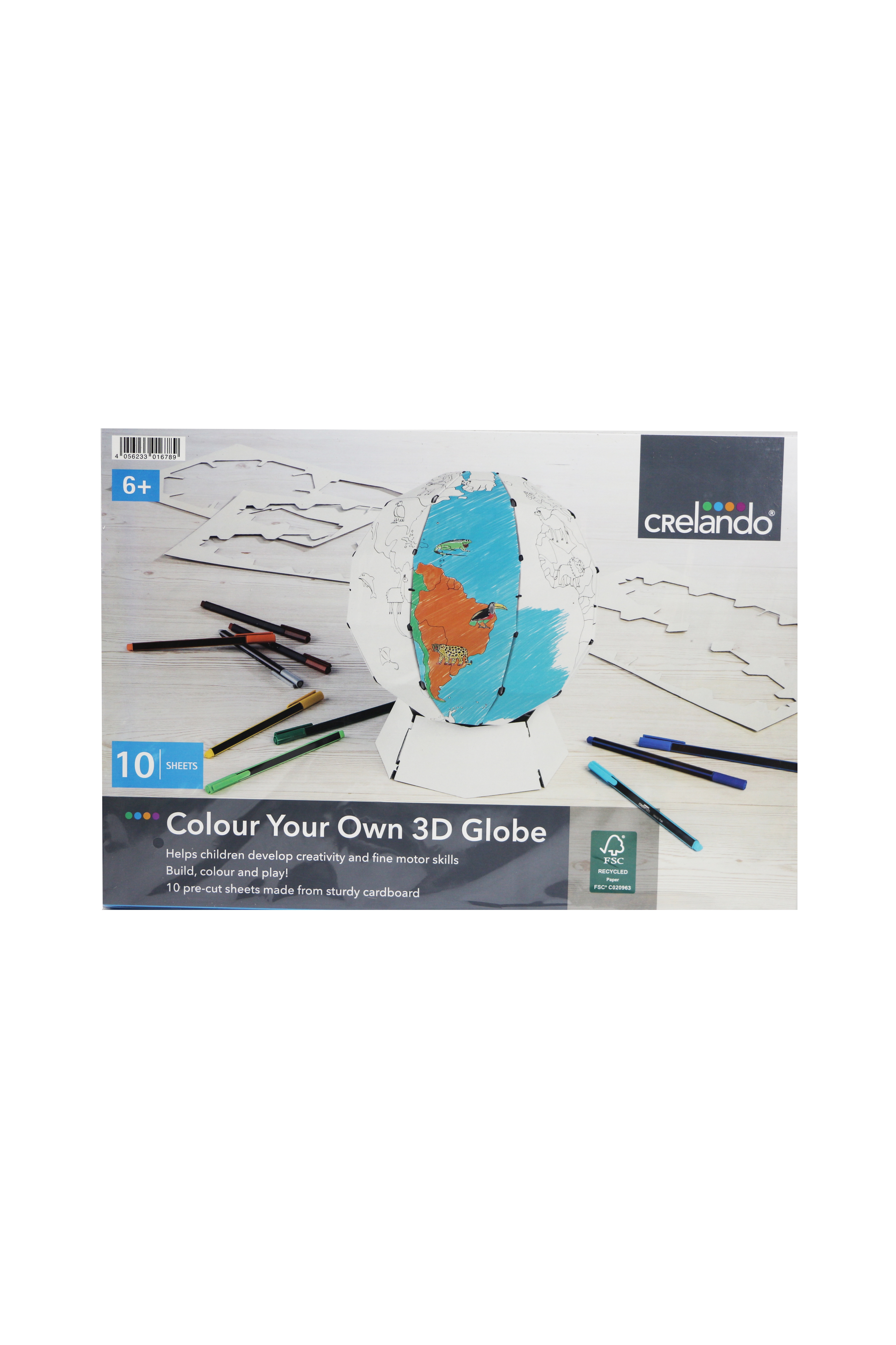 

3D конструктор-расскраска Crelando белый K10-550916
