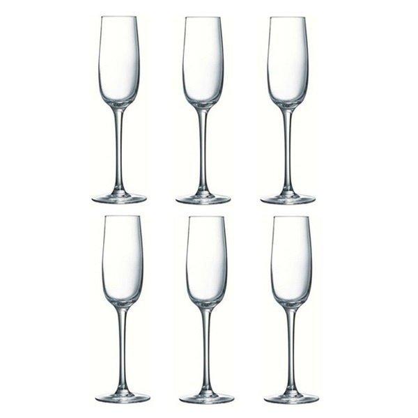 Акція на Набор бокалов для шампанского Luminarc Allegresse 175 мл 6 шт (J8162/1) від Rozetka UA