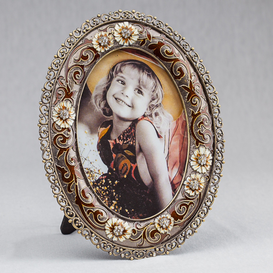 

Декоративная фоторамка «Цветы» 13*18 см Angel Gifts SK15625