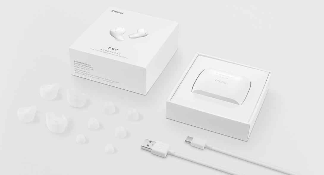 Meizu POP TW50 True Wireless Bluetooth Sports Earphones White