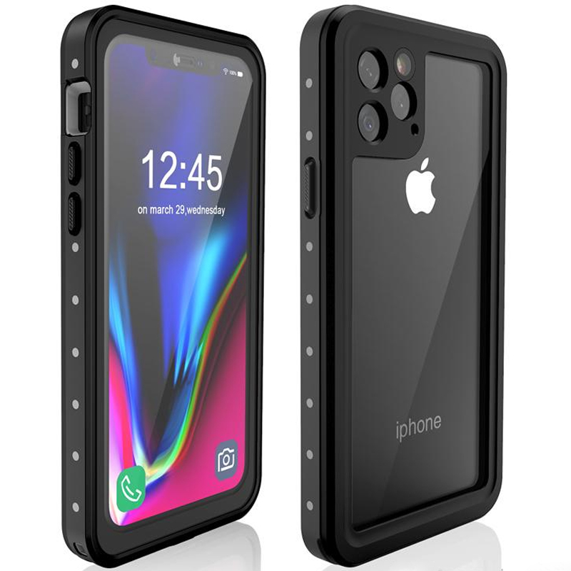 

Водонепроницаемый чехол Shellbox для Apple iPhone 11 Pro (5.8") Черный Без бренда