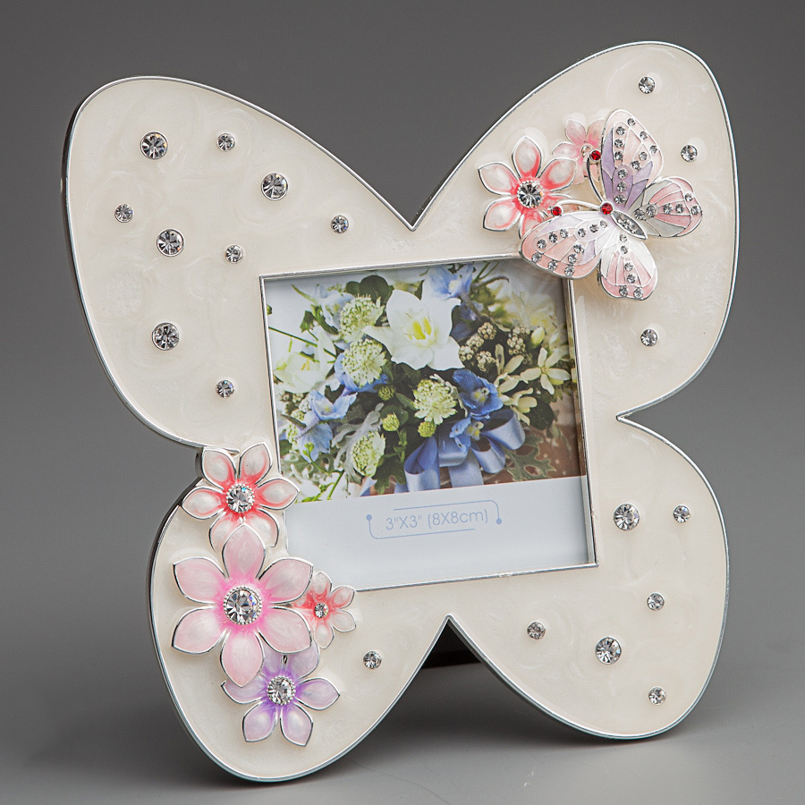 

Декоративная фоторамка «Бабочка» 14*14 см Angel Gifts SK16179