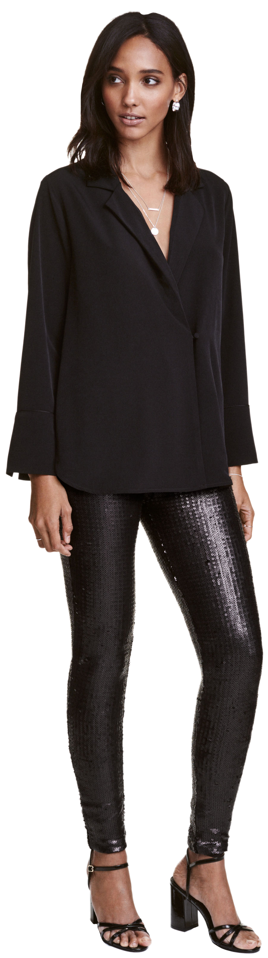 

Леггинсы H&M 0410778-4  Черные, Леггинсы H&M 0410778-4 34 Черные