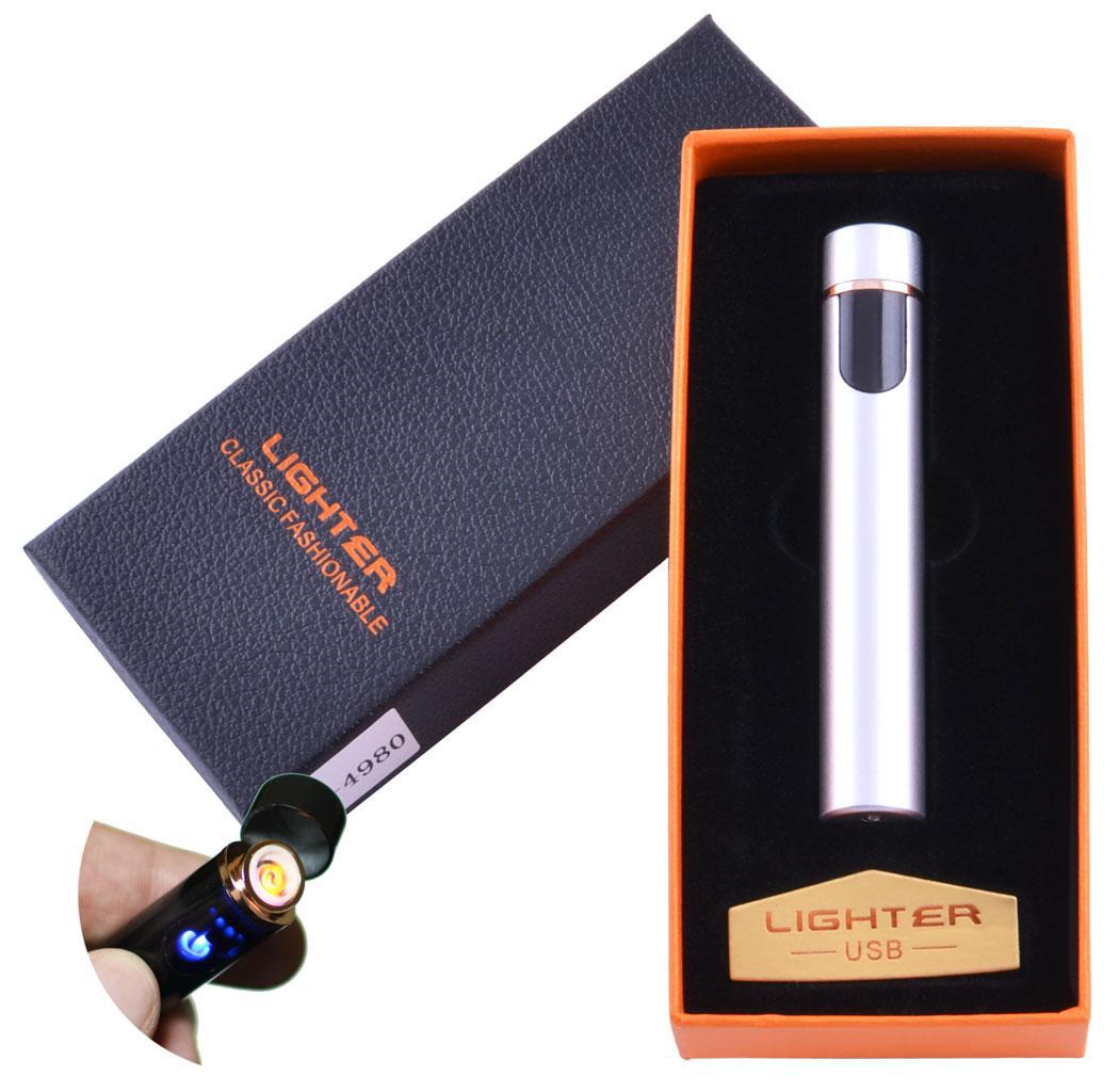 

USB зажигалка в подарочной упаковке Lighter (Спираль накаливания) №XT-4980 Silver USB