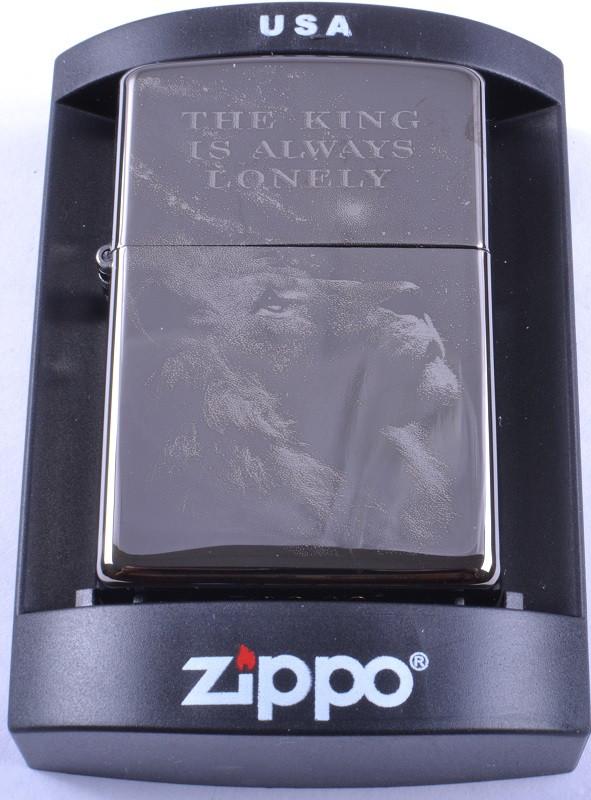 

Зажигалка бензиновая Zippo THE KINGS IS ALWAYS LONELY №4222-3 Zippo