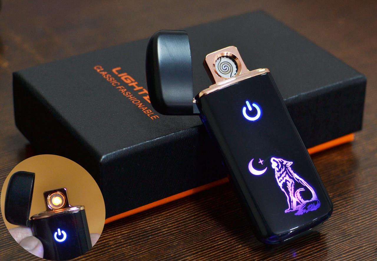 

USB зажигалка в подарочной коробке Волк №HL-121-3 USB