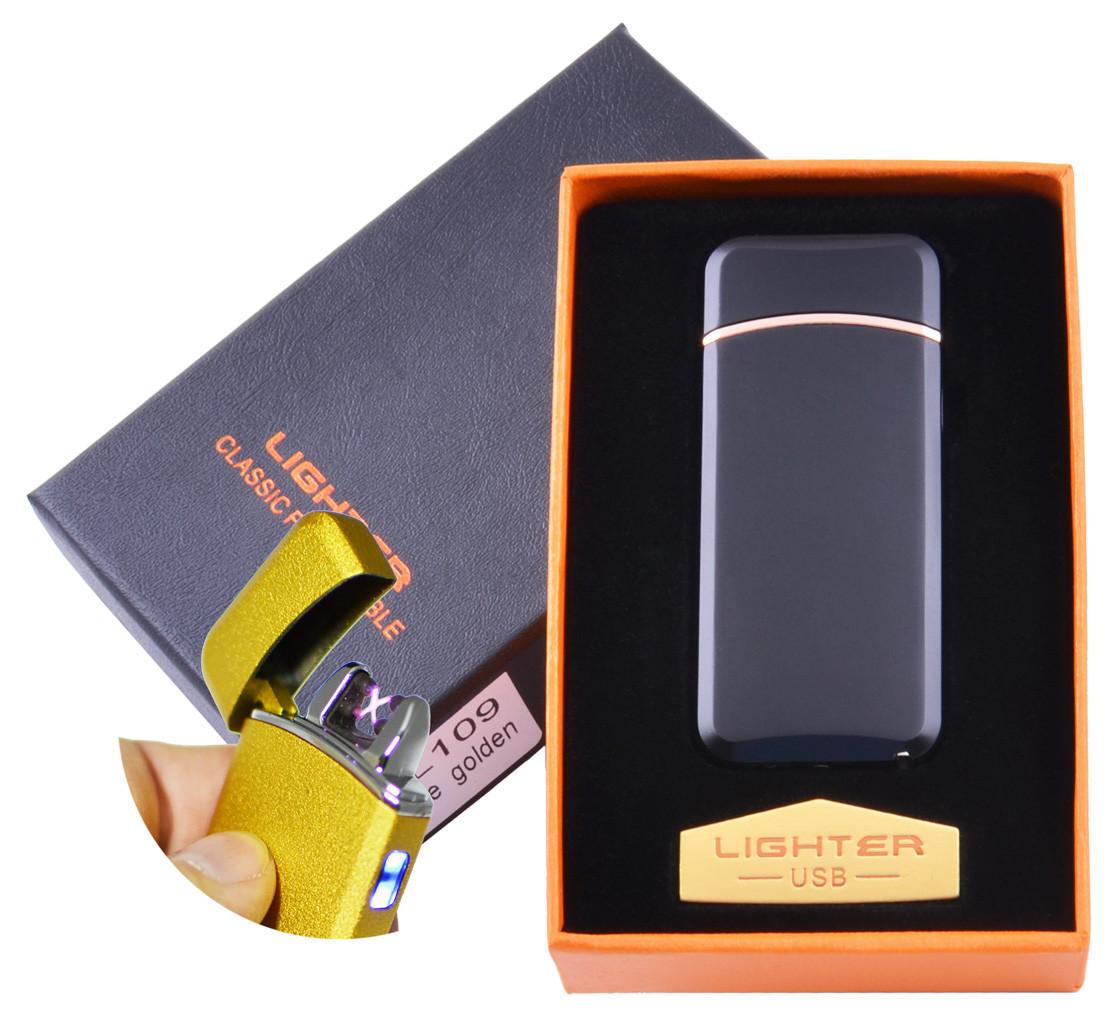 

Электроимпульсная зажигалка в подарочной коробке Lighter №HL-109 Black Lighter