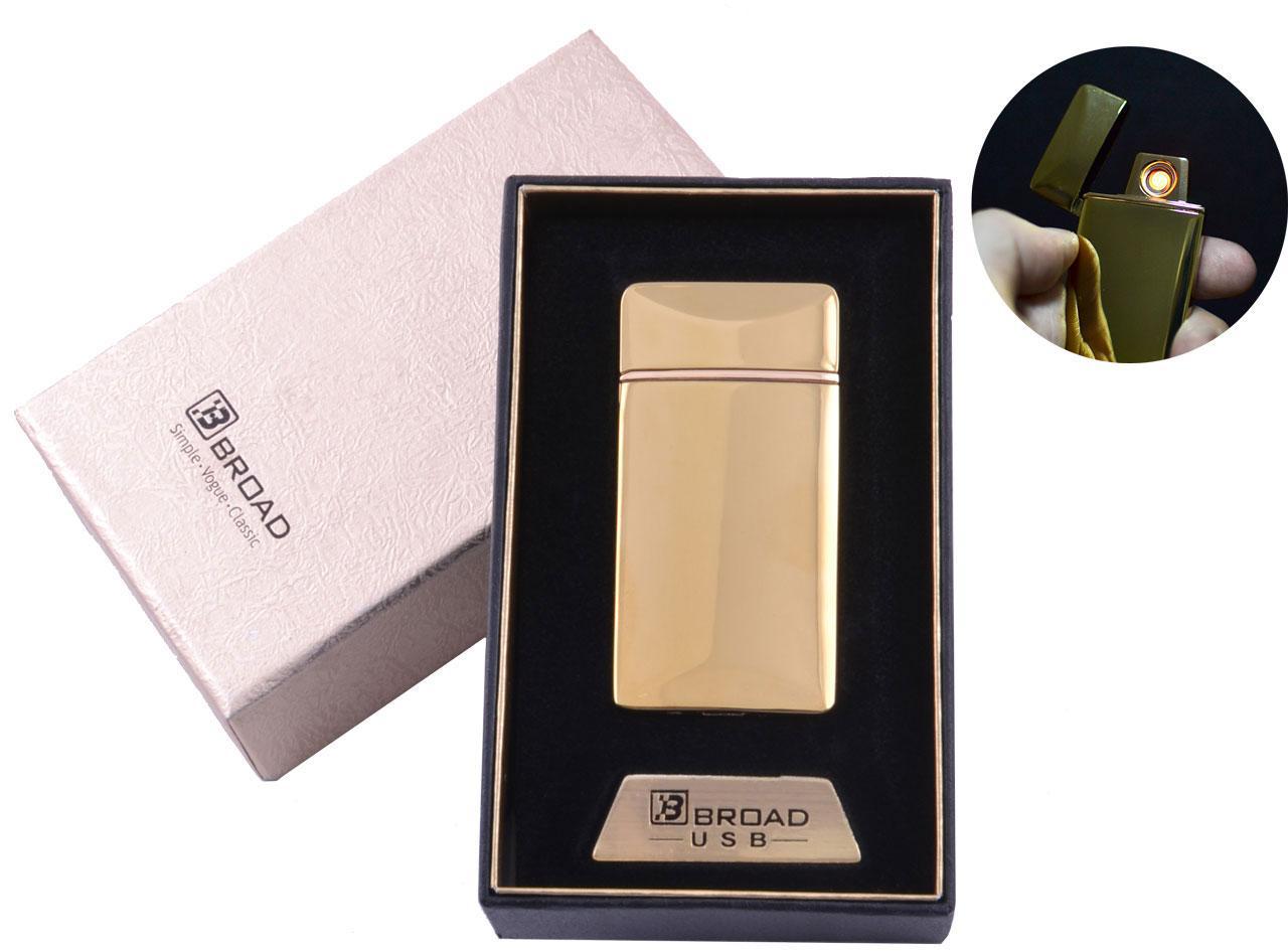 

USB зажигалка в подарочной упаковке "Broad" (Двухсторонняя спираль накаливания) №4851 Gold USB