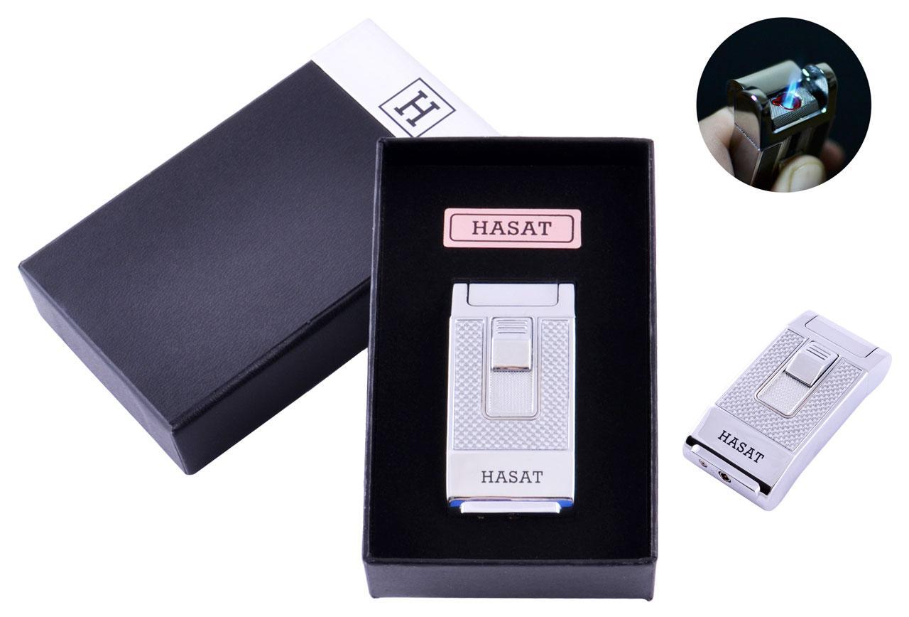 

Зажигалка в подарочной коробке HASAT (Острое пламя) №4314 Silver Moongrass