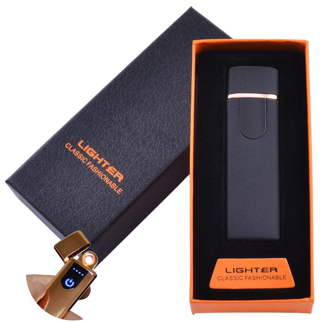 

USB зажигалка в подарочной упаковке Lighter (Спираль накаливания) №HL-49 Black USB