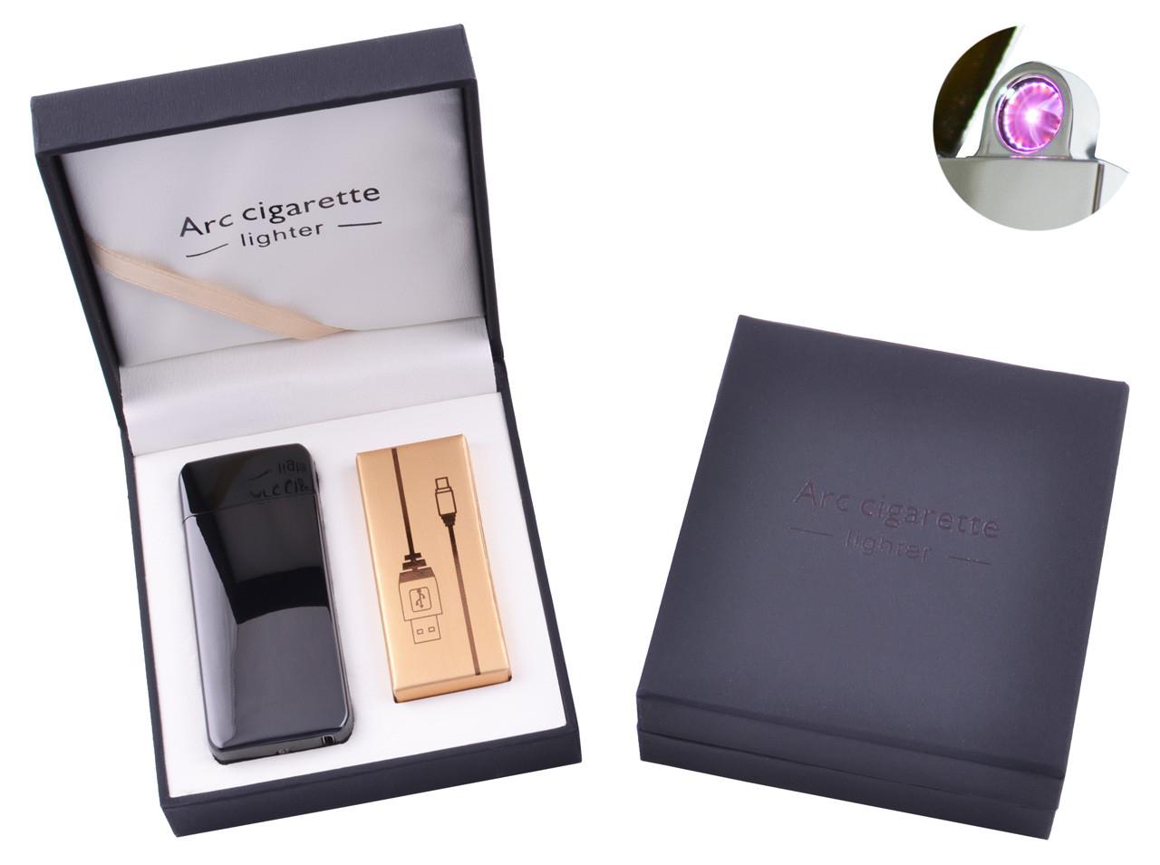 

Электроимпульсная зажигалка в подарочной коробке Arc Cigarette №HL-107 Black Lighter