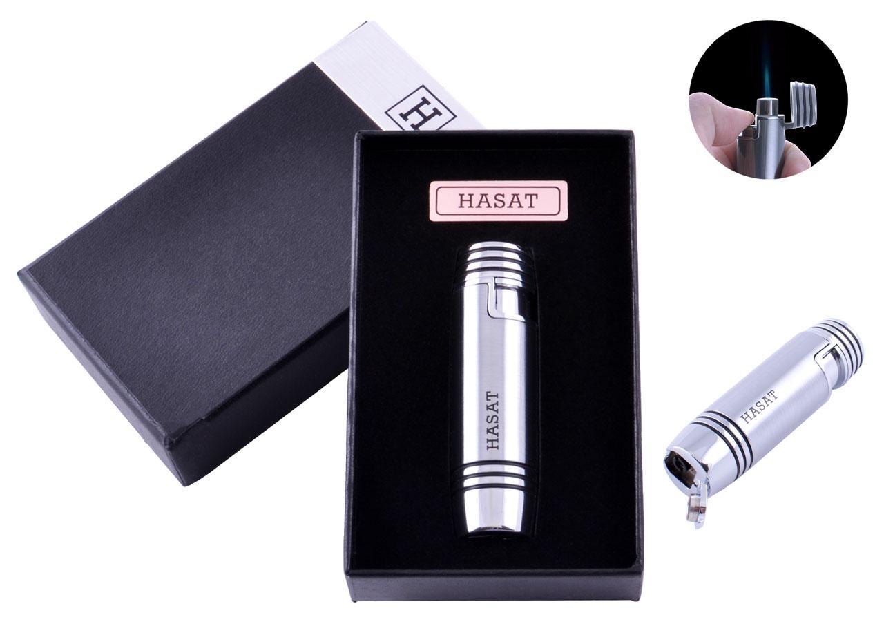 

Зажигалка в подарочной коробке HASAT (Острое пламя) №4316 Silver Moongrass