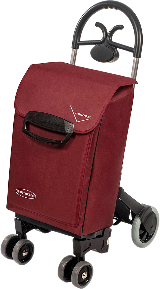 

Сумка-тележка Aurora New Forza 6 Click хозяйственная на колесах 65 л Бордовая (148 New Forza 6 Clic)