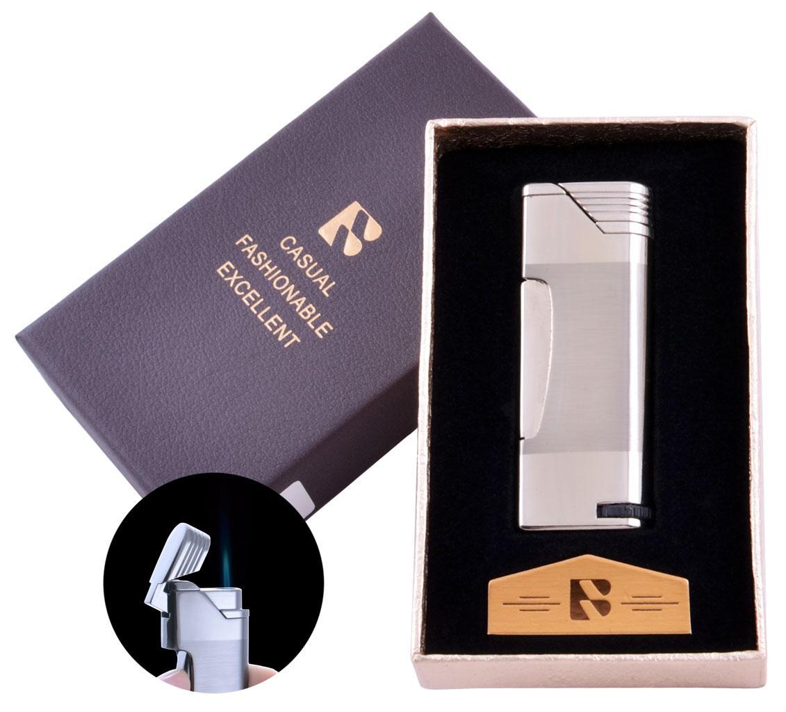 

Зажигалка в подарочной коробке FANGFANG (Острое пламя) №4513 Silver Moongrass
