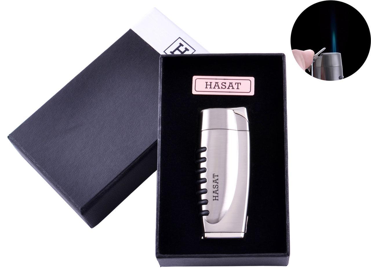 

Зажигалка в подарочной коробке HASAT (Острое пламя) №4311 Silver Moongrass