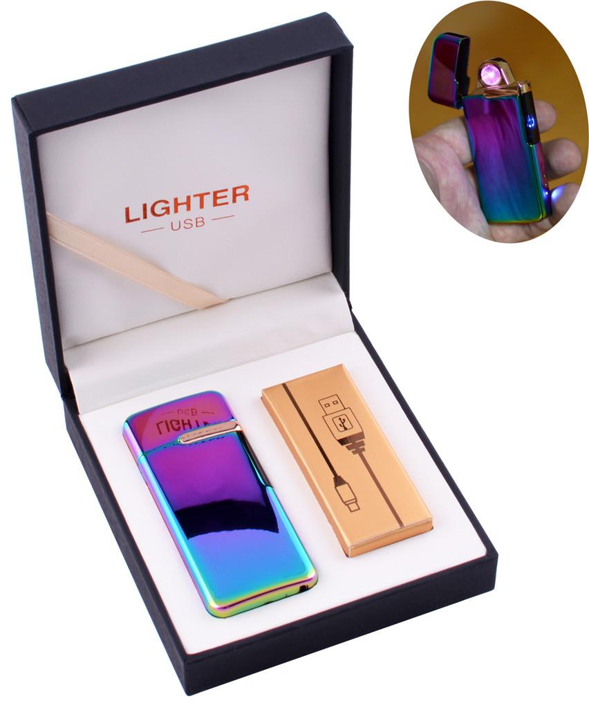 

Электроимпульсная зажигалка в подарочной коробке LIGHTER (USB) №HL-122 Хамелеон Lighter
