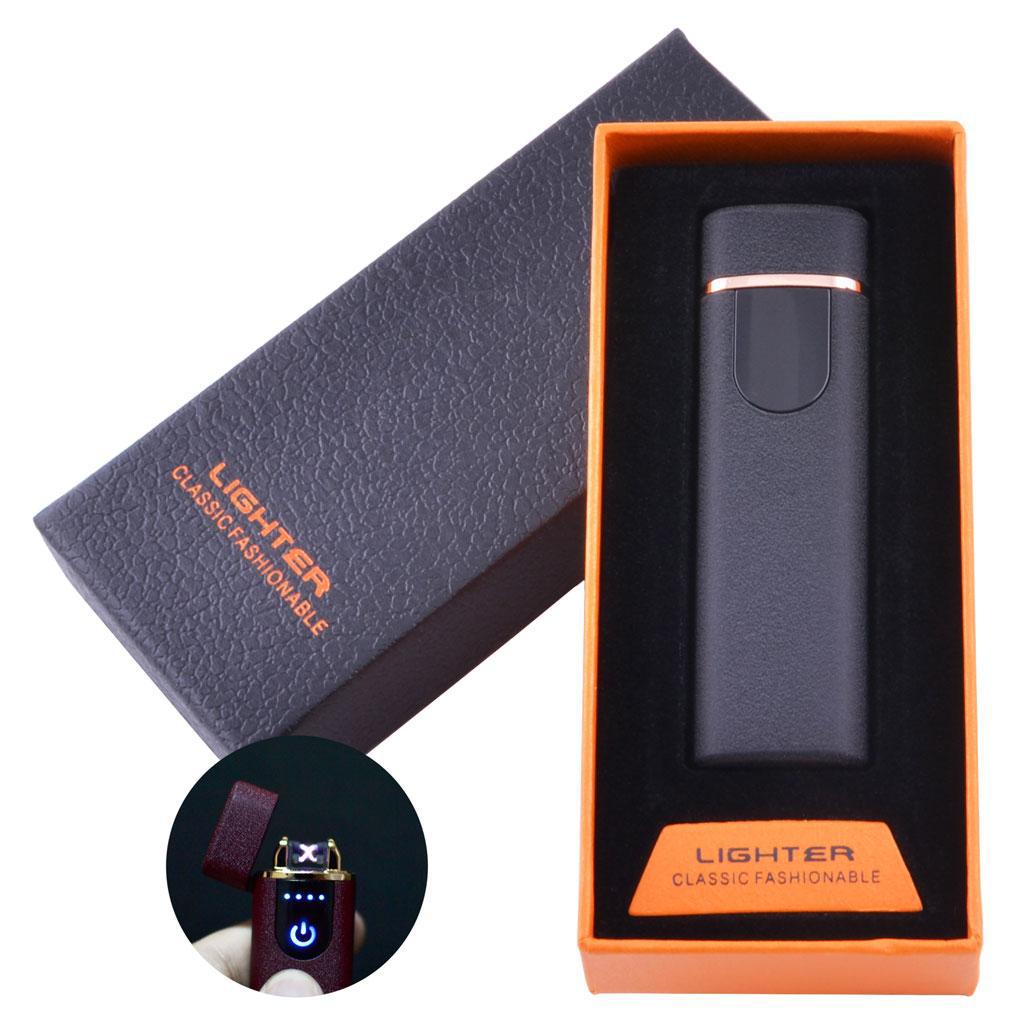 

Электроимпульсная зажигалка в подарочной коробке LIGHTER №HL-70 Black Lighter