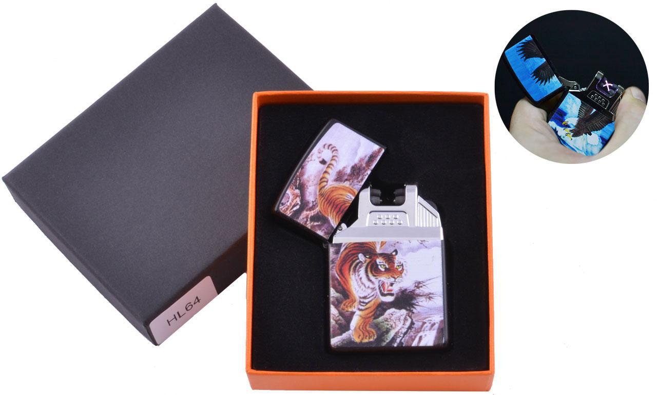 

Электроимпульсная зажигалка Тигр (USB) №HL-64-3 Lighter