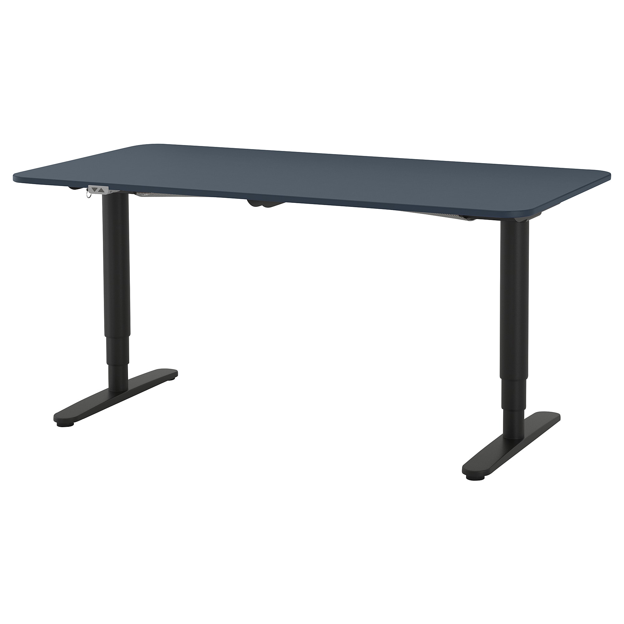 Компьютерный стол IKEA BEKANT 160x80 см темно-синий черный 692.810.69 ...