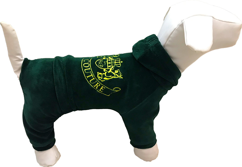 

Костюм для маленьких собак Dogs Bomba Juicy Couture 6 Изумрудный (D-37/6)