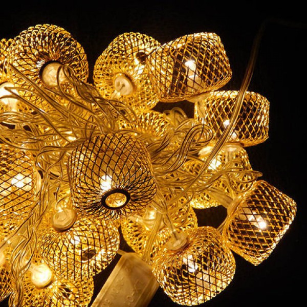 

Гирлянда-Шарики Фонарики S 3 м Теплый желтый Белый 20 LED Внутренние DECOR LED