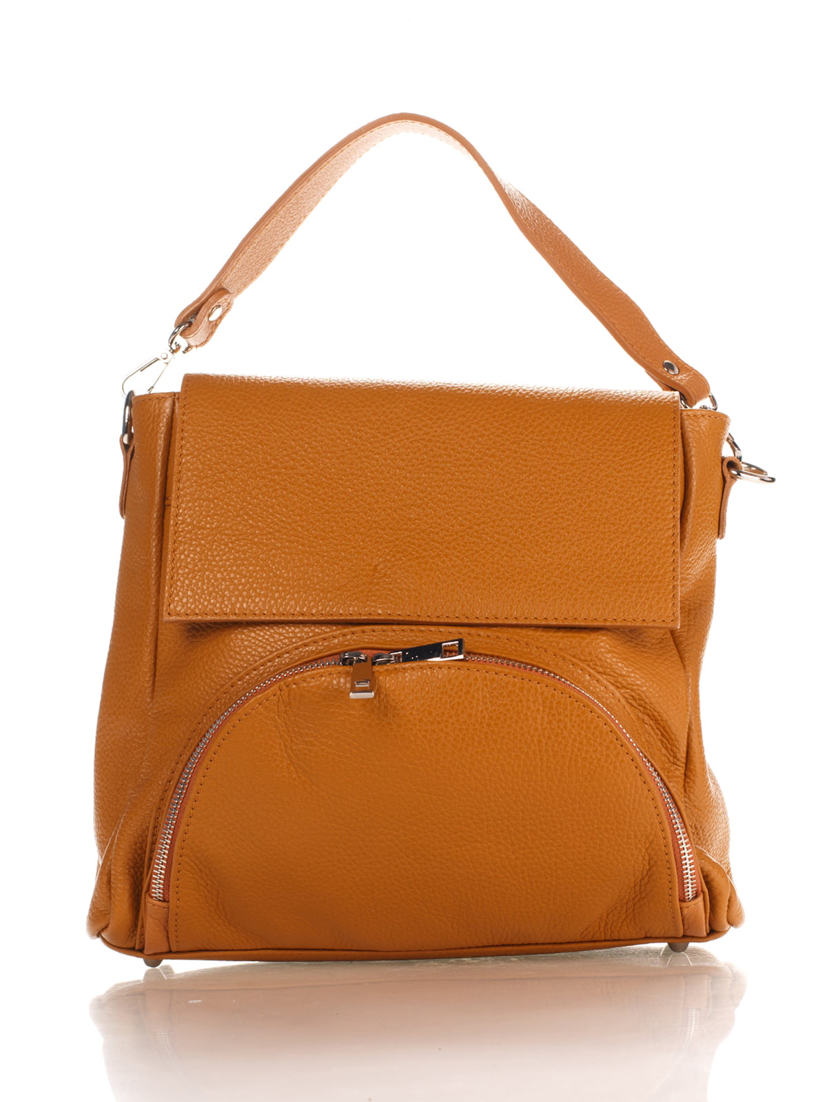 

Сумка На Каждый День Genuine Leather 8973_cuoio Кожаная Коньячный