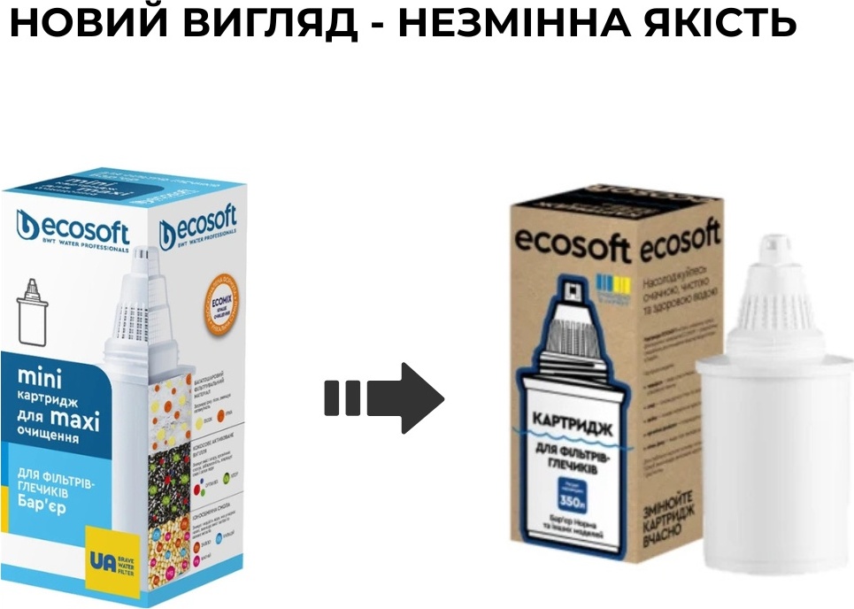 Картридж Ecosoft для фільтрів-глечиків Бар'єр 1 шт (4820056803945) — фото 2