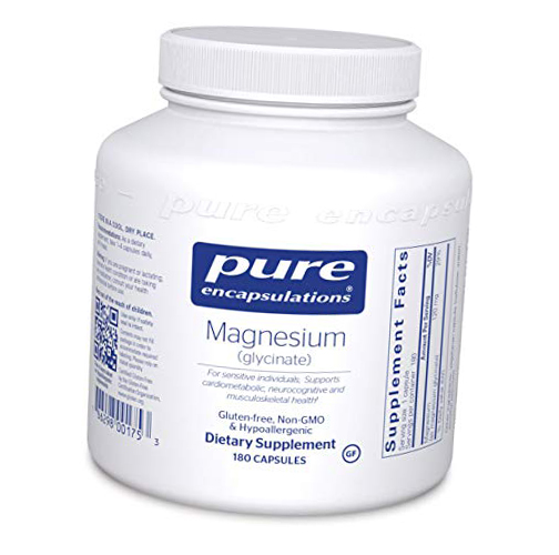 

Магний Глицинат, Magnesium Glycinate, Pure Encapsulations 180капс (36361051)