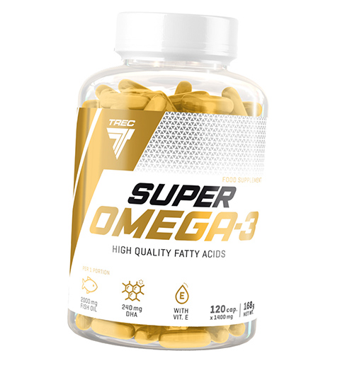 

Омега 3, Super Omega-3, Trec Nutrition 120капс (67101002)