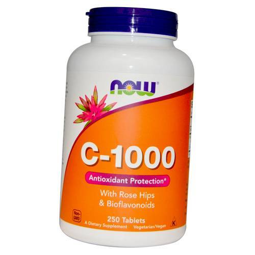 

Витамин С с Шиповником, C-1000 RH SR, Now Foods 250таб (36128140)
