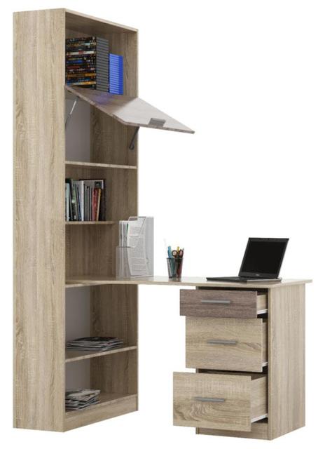 

Стол письменный + стелаж Эверест Гранд сонома трюфель (Brr-263)