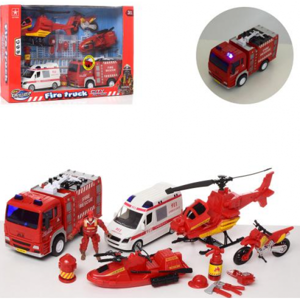 

Fire Truck City Action. Набор пожарный 9929а