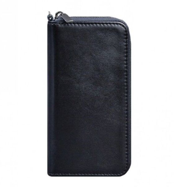 

Кожаное портмоне на молнии BlankNote 6.1 Темно-синее BN-PM-6-1-NAVY-BLUE