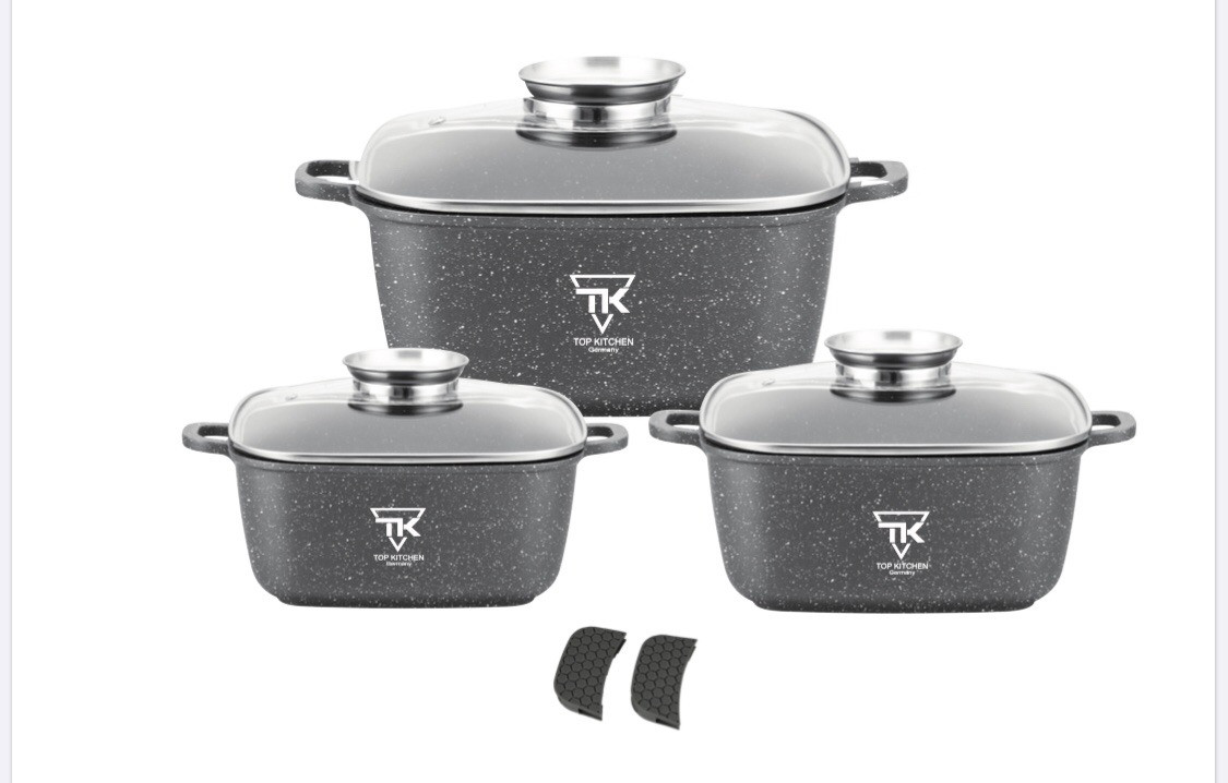 

Набор Кастрюль Top Kitchen TK00025 из 3 предметов тёмно-серый