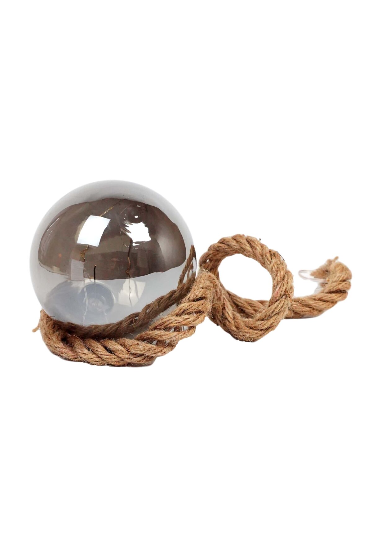 

Шар с подсветкой 10 см Glass Ball серый K23-110252