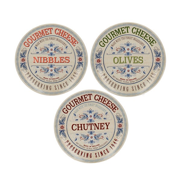 

Набор тарелок для закусок Creative Tops Gourmet Cheese 3 пр 5214467