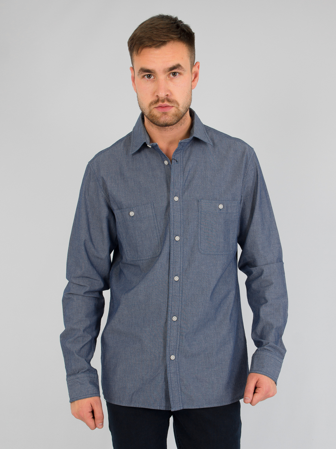 

Рубашка джинсовая Selected S81118-3  Голубой, Рубашка джинсовая Selected S81118-3 L Голубой