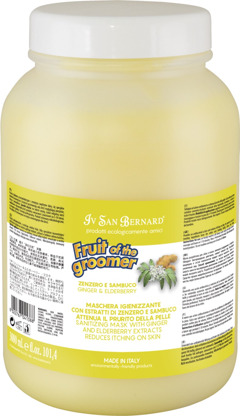 

Маска Iv San Bernard для собак и кошек Ginger and Elderberry дезинфицирующая с бузиной и имбирем 3 л (1388 NMASZE3000)