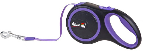 

Поводок-рулетка AnimAll М до 25 кг, 5 м Фиолетово-черный