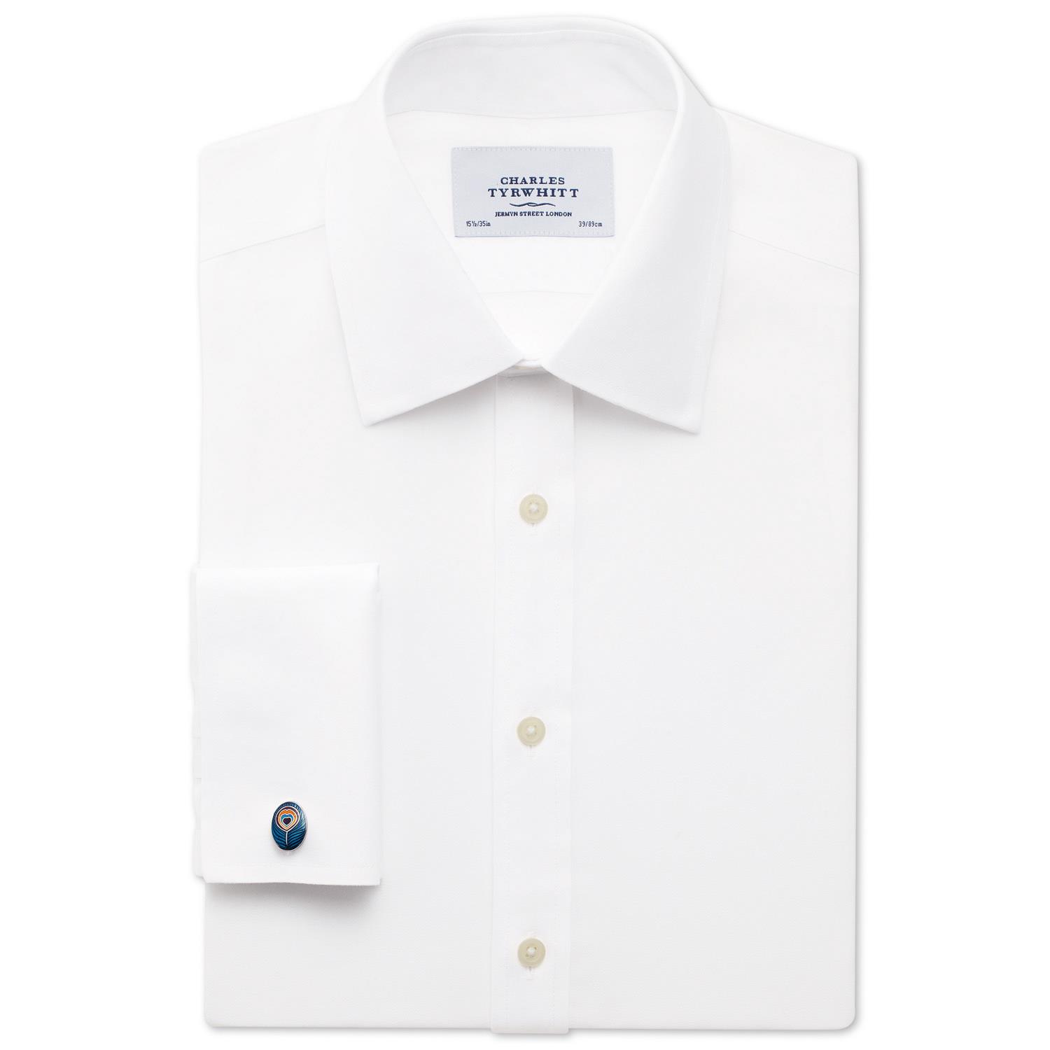 

Зауженная рубашка из хлопка Charles Tyrwhitt FN017 L Белый