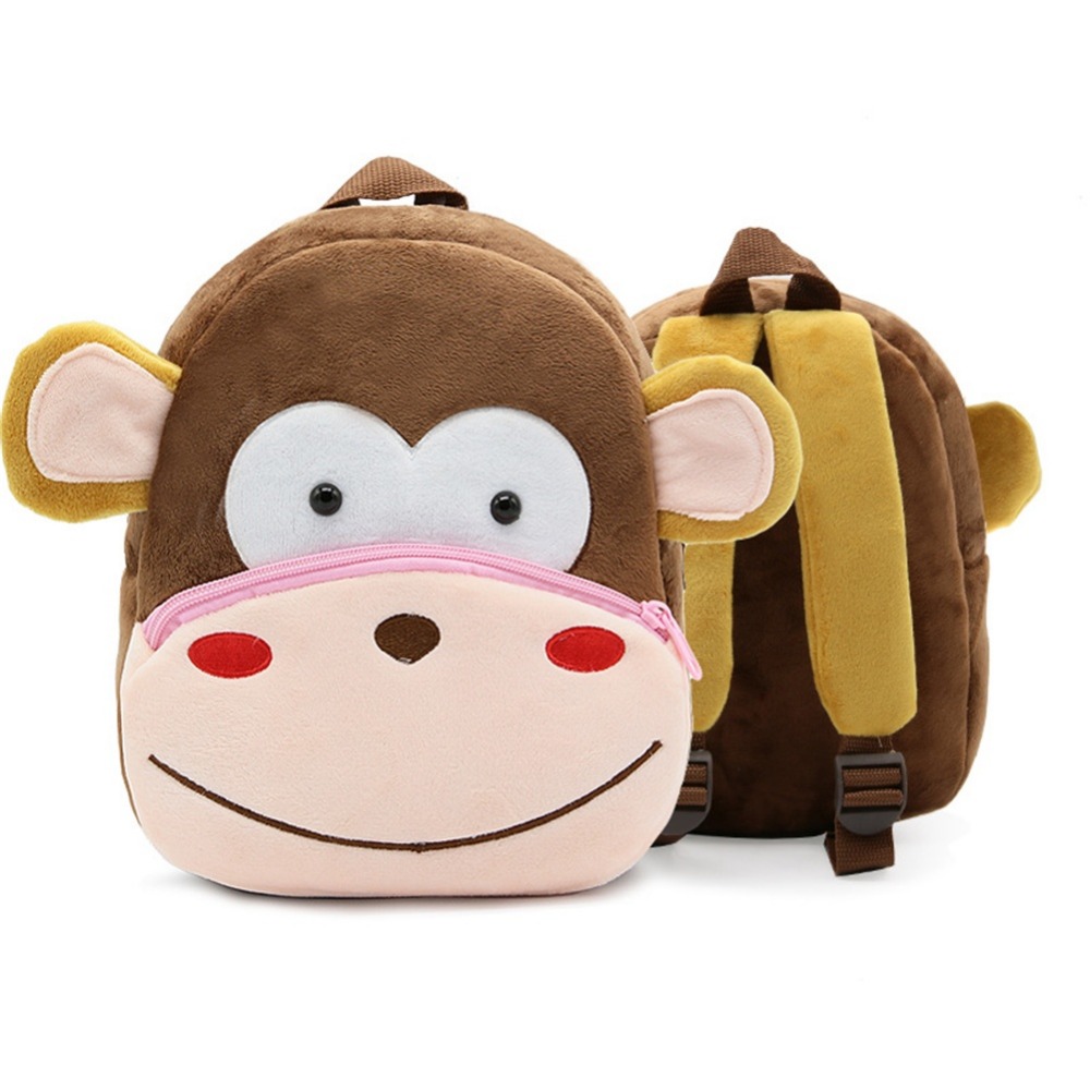 

Рюкзак велюровый Обезьяна Berni Kids Коричневый (46736)
