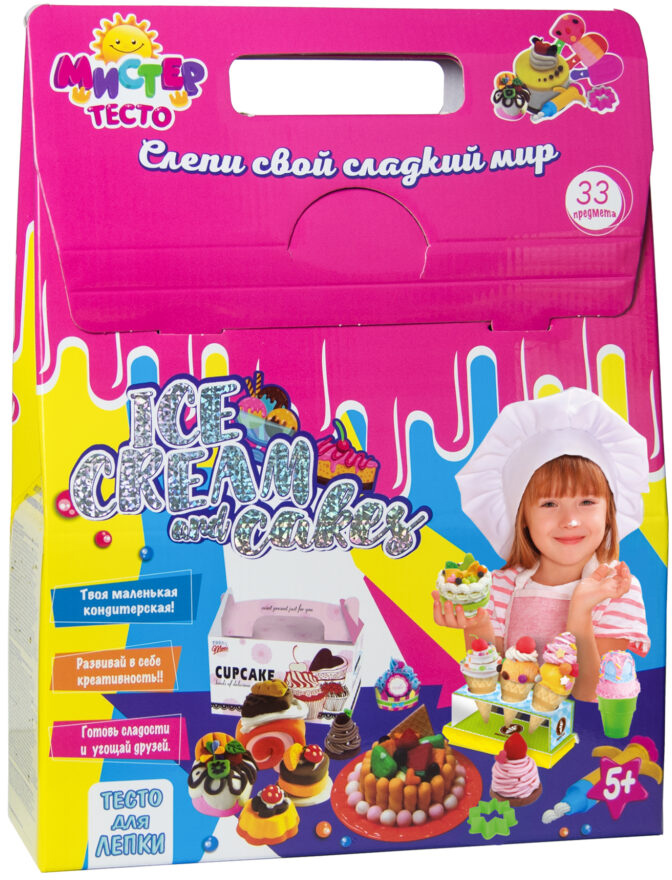 

Набор для творчества Strateg Мистер тесто - Ice cream and cakes (71209) (4820175999697)