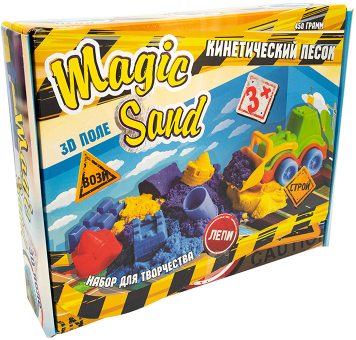 

Набор для творчества Strateg Magic sand 450 г + трактор (51201) (4820175999581)